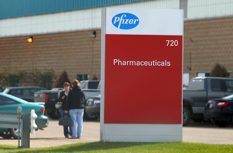 Colin Corneau/Brandon Sun
The Pfizer plant is seen at its 17th Street East location on Thursday afternoon. About 25 of the facility’s 170 employees will lose their jobs due to changes in the PMU market.
