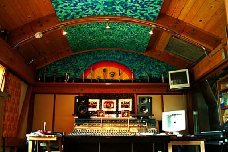 Submitted photo
Nobody has better equipment than rock stars. Randy Bachman’s Rammed Earth Barn Studio is shown inside his Saltspring Island home on the West Coast.