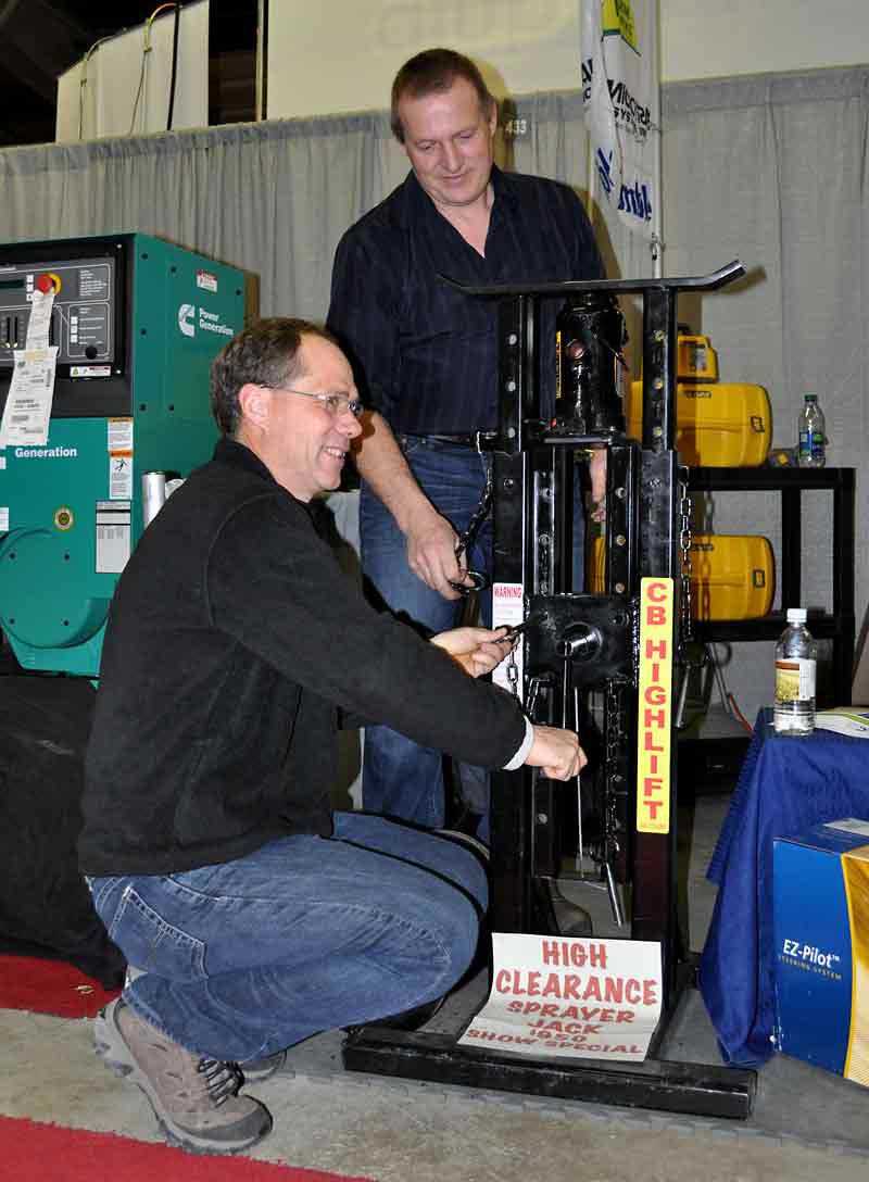 Farmers step up with new highlift jack for sprayers Brandon Sun
