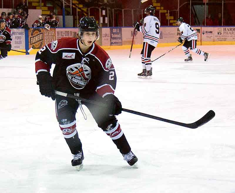 Submitted
Homegrown Virden Oil Capitals defenceman Wyatt Kalynuk is having a great first season in the Manitoba Junior Hockey League.