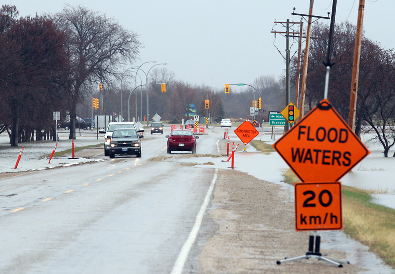 Flooding impacts travellers on Grand Valley Road Brandon Sun