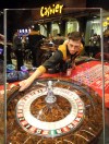 Charles Tweed/Brandon Sun
A dealer spins the roulette wheel at the new Sand Hills Casino on Monday.
