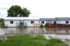Tim Smith/Brandon Sun
Buildings on Sioux Valley Dakota Nation are surrounded by water on Monday after flooding due to heavy rainfall last weekend.