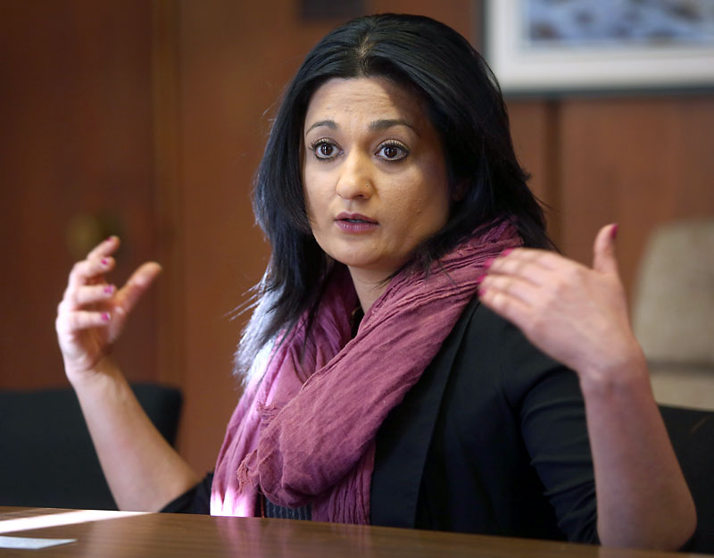 File photo
Manitoba Liberal Leader Rana Bokhari speaks with the Brandon Sun editorial board in February 2015.
