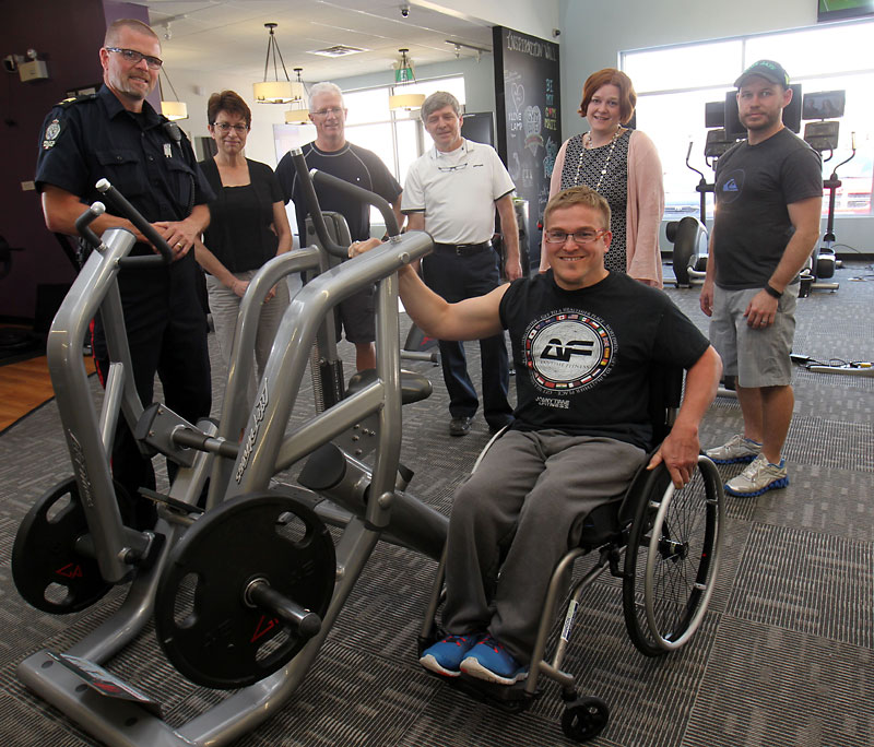 Weightlifter with cerebral palsy back on a roll with new wheelchair
