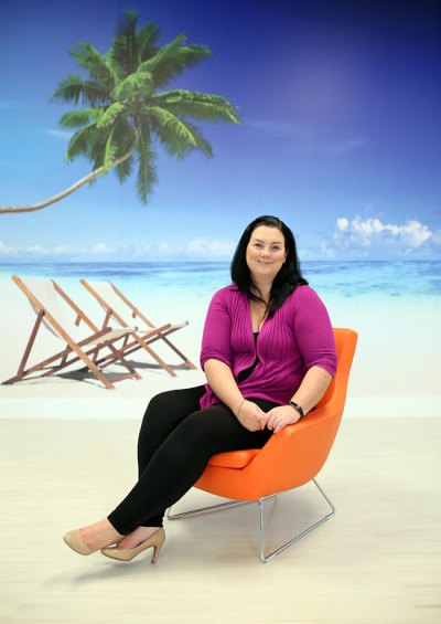 Tim Smith/The Brandon Sun
Jennifer Murray of Sell Off Vacations at her office on 18th Street.