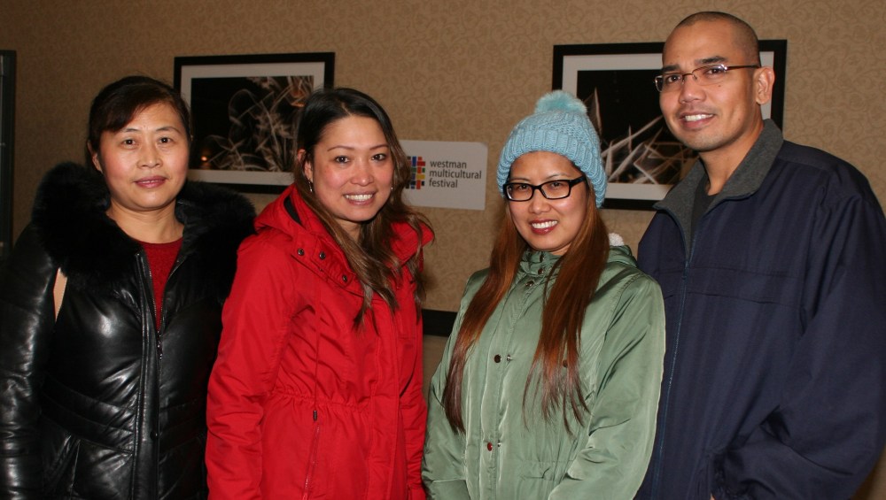Mariah Phillips/The Brandon Sun
Tina Liu, Jeanrose Precioso, Corazon Timbol and William Pabustan.