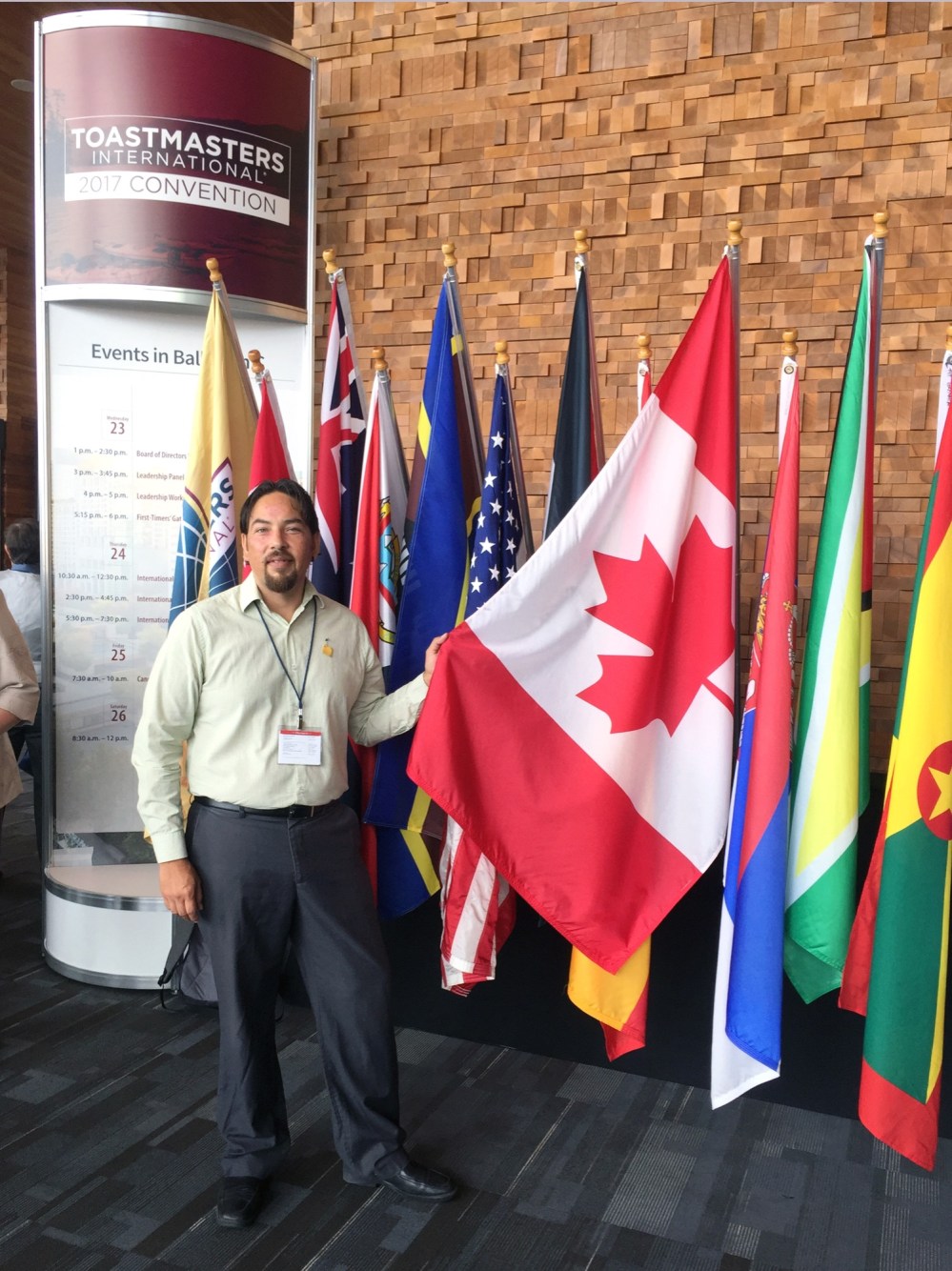 Submitted
Jason Gobeil of Brandon participated in the Toastmasters' World Championship of Public Speaking this week in Vancouver. He spoke about his experience losing his voice at the age of 12 and gaining it back four years later.