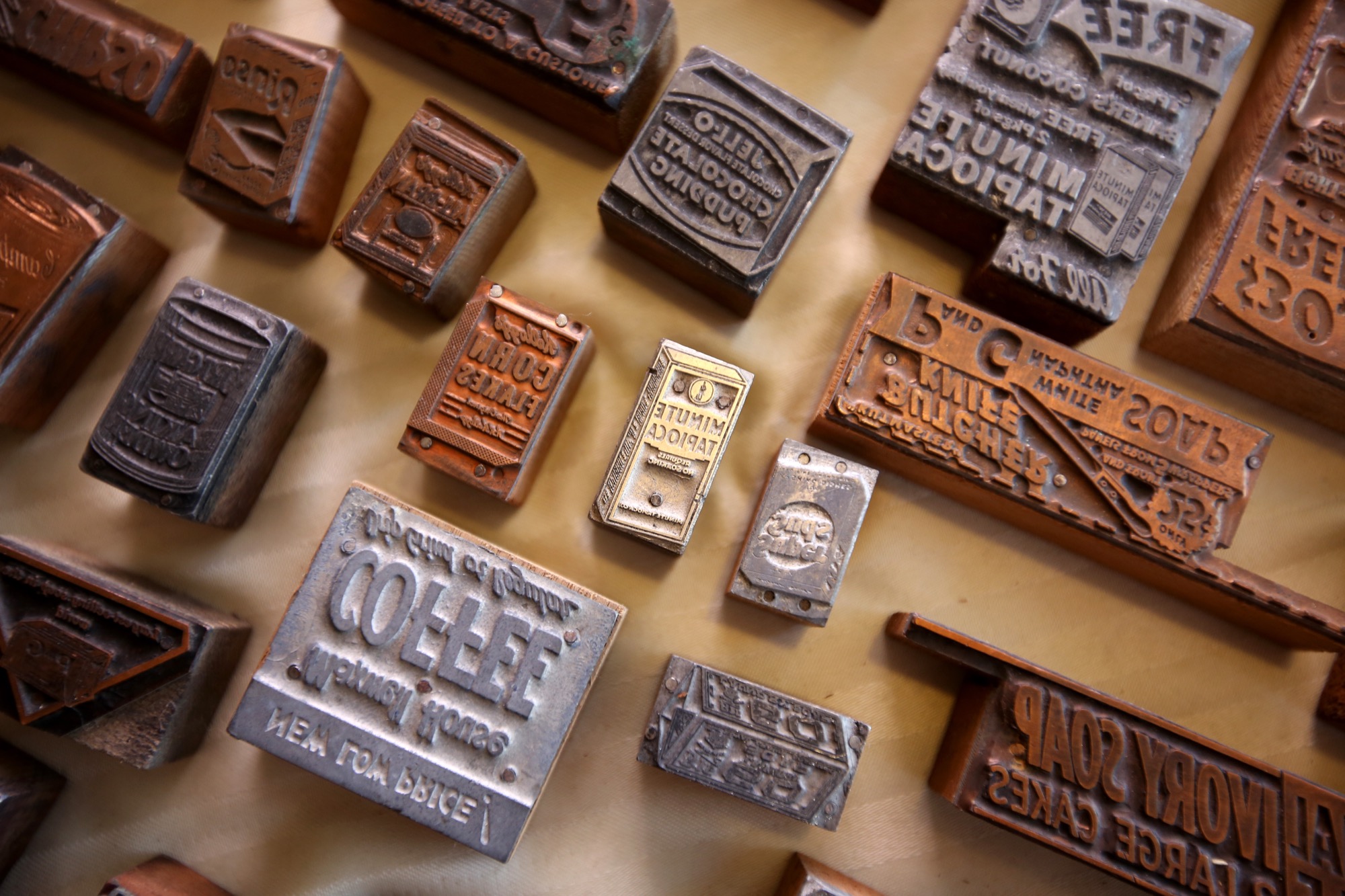 Woman finds vintage printing press stamp collection in eatery basement