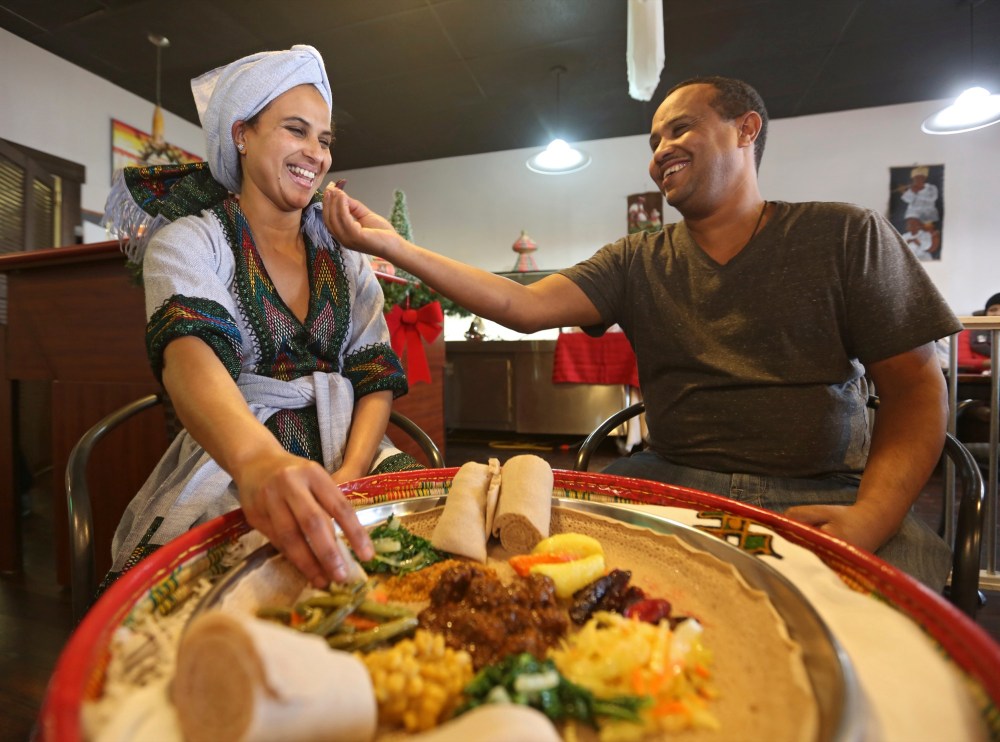 Charles Tweed/The Brandon Sun
Damot Hailu and Abebe Yohannes, owners of Tana Ehtiopian Cuisine, opened their restaurant in 2015, offering tradiitonal Ethiopian dishes and a buffet.