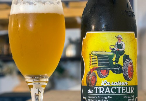 FIRST DRAUGHT — Saison du Tracteur harvests rich medley of rye, barley, wheat