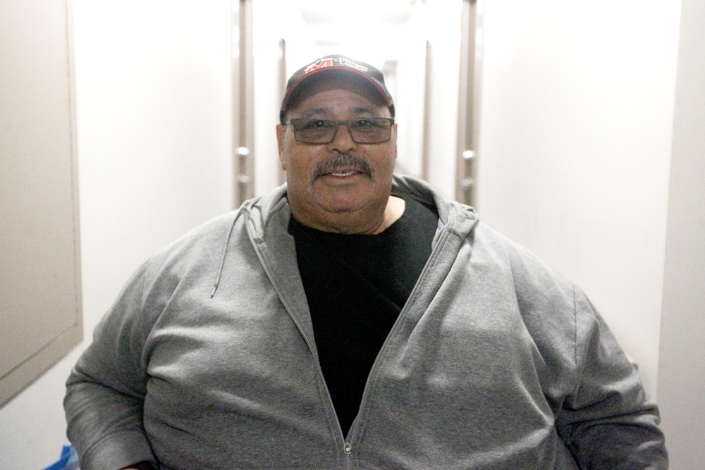 Brandon Manitoba Housing resident Carlos Felgueiras has purchased bag of bed bug powder to help get rid of the problem at his apartment. (Melissa Verge/The Brandon Sun)