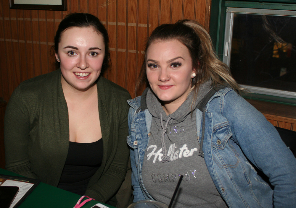 (L-R) Mackenzie Rimmington and Brooklyn Browning.  Mitchell Mozden at the Double Decker.  Mariah Phillips for The Sun.