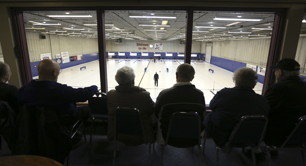 Notable athletes demonstrate stick curling Brandon Sun