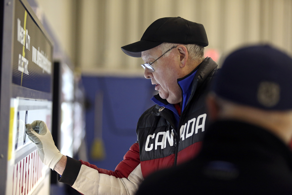Notable athletes demonstrate stick curling Brandon Sun