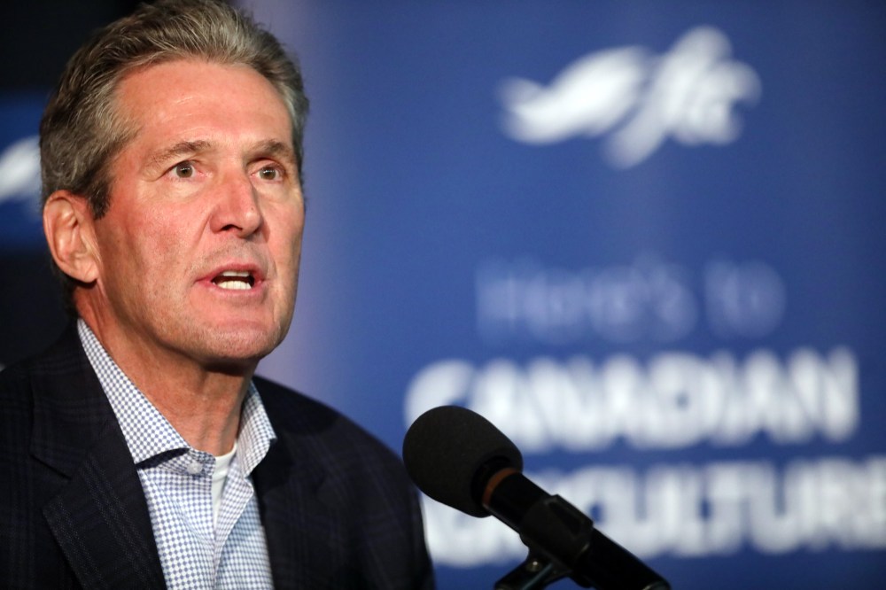 File
Premier Brian Pallister delivers an address at Manitoba Ag Days earlier this year. Pallister spoke to The Brandon Sun about the upcoming provincial election campaign and his last three years as premier.