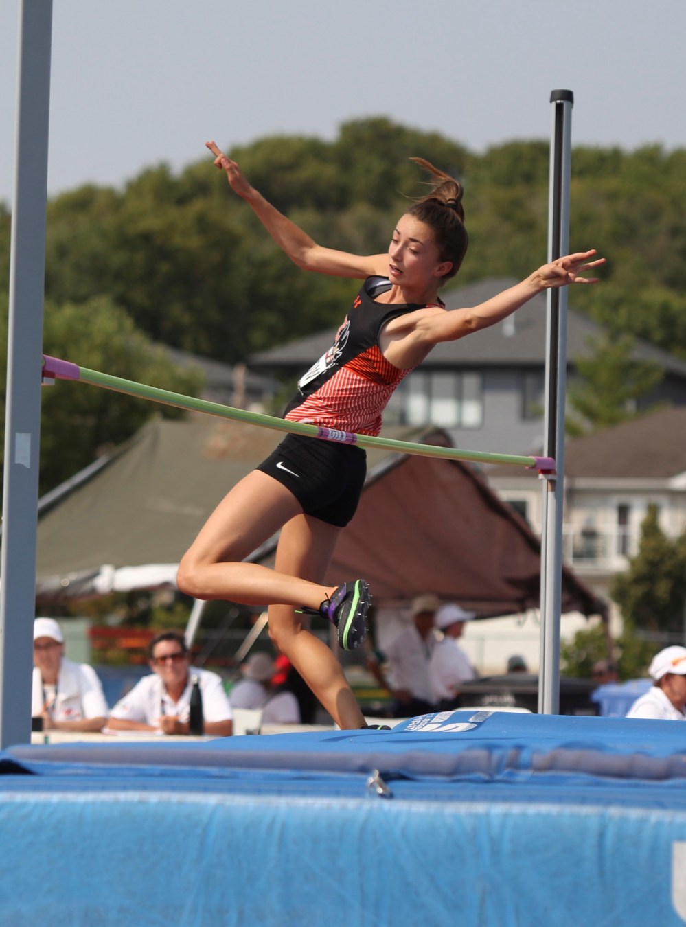 Chris Jaster/The Brandon Sun
Lara Denbow won a gold medal in under-16 high jump at the Legion National Track and Field Championships last year. She’s competing in U18 this year in Nova Scotia.