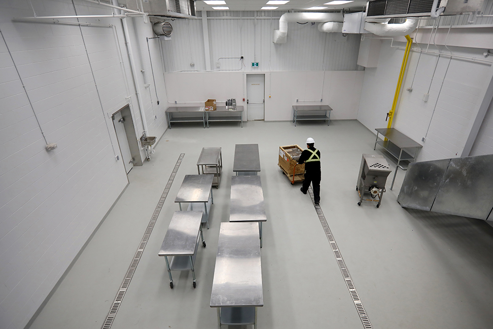 Construction of Assiniboine Community College's new Food Processing Centre for Animal Proteins (FPC) is close to being complete. (Tim Smith/The Brandon Sun)