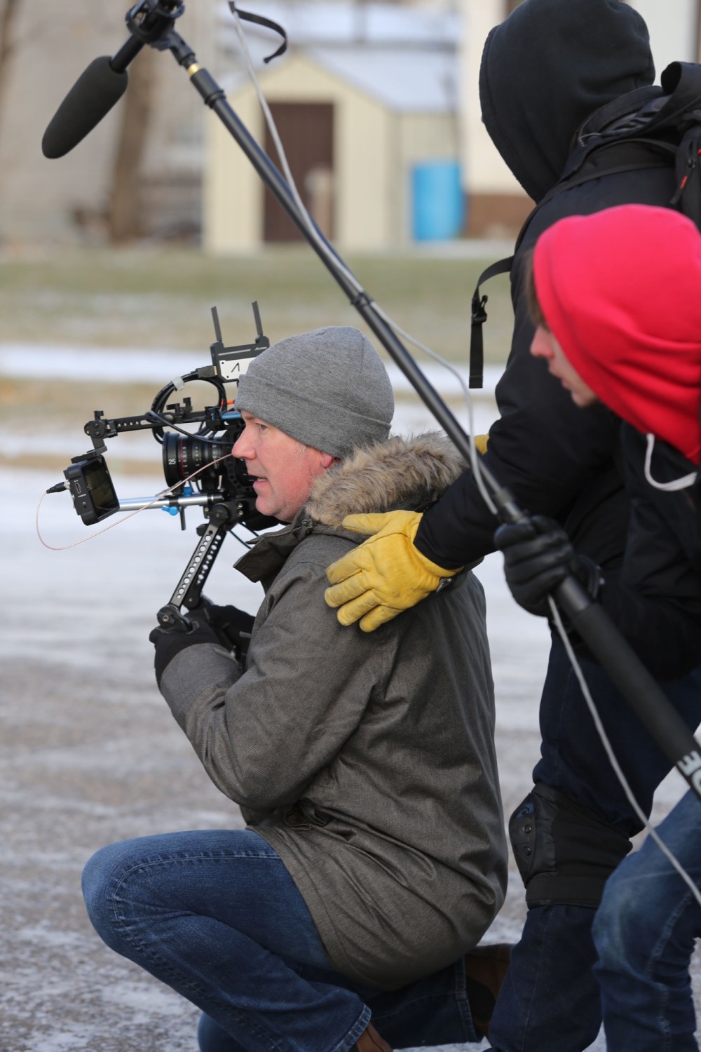 Kyle Darbyson/The Brandon Sun
Bower gets ready for another take on the set of his latest short film, 