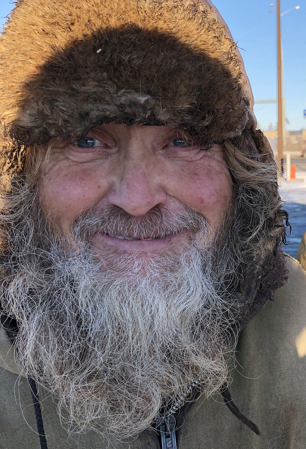 Haralson smiling during a visit with his children in Brandon in late 2018. (Photo submitted by Wendy Picklyk)