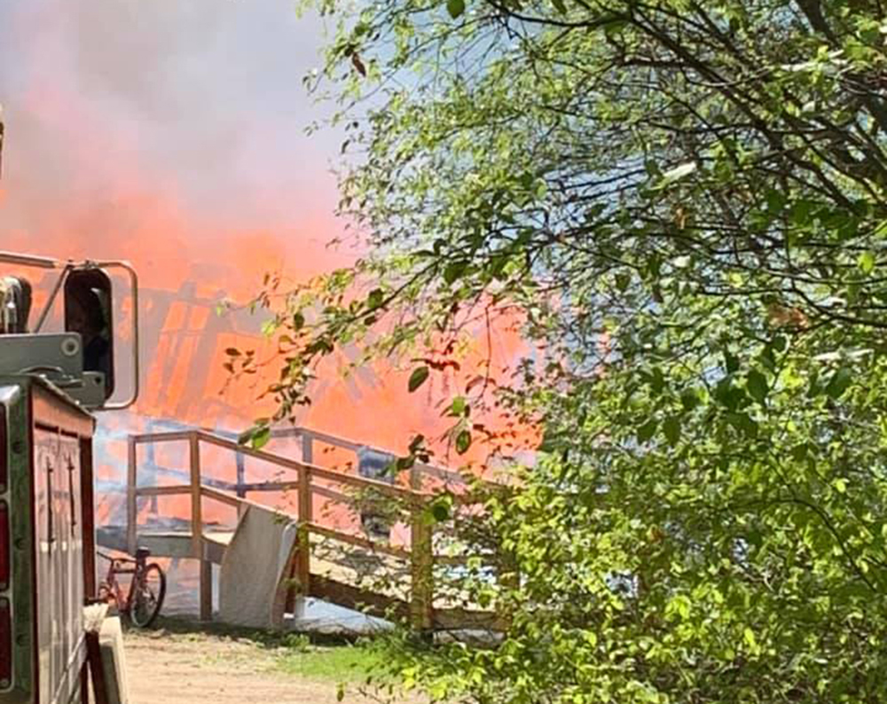 Elder Audrey Bone watched a blaze consume her home and everthing in it at Keeseekoowenin Ojibway First Nation the afternoon of May 30. (Submitted)