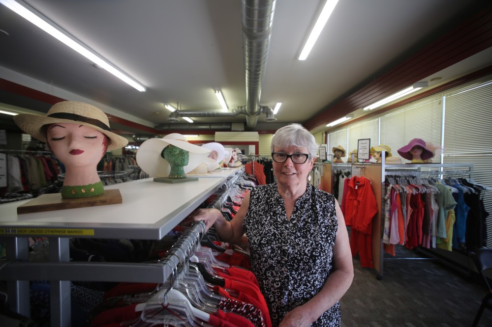 Drew May/The Brandon Sun
Nearly New Shop manager Agnes Keep stands inside the store last week.