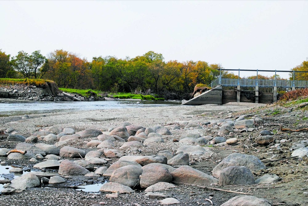 Tyler Clarke/The Brandon Sun
Rapid City’s breached dam is seen, having washed out in the heavy rain event that hit the area in late June.