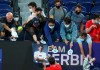 Serbia's Novak Djokovic signs autographs after defeating Germany's Alexander Zverev in their ATP Cup match in Melbourne, Australia, Friday, Feb. 5, 2021.THE CANADIAN PRESS/AP/Hamish Blair