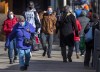 Pedestrians stroll along Spring Garden Road in Halifax on Thursday, Nov. 19, 2020. The population in Atlantic Canada is finally growing after decades of decline. THE CANADIAN PRESS/Andrew Vaughan