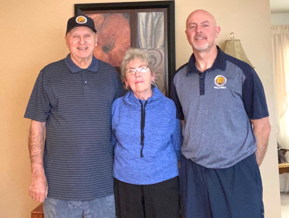 Submitted
Former Brandon Wheat King Bob Wilson poses with his wife Linda and son Grant.