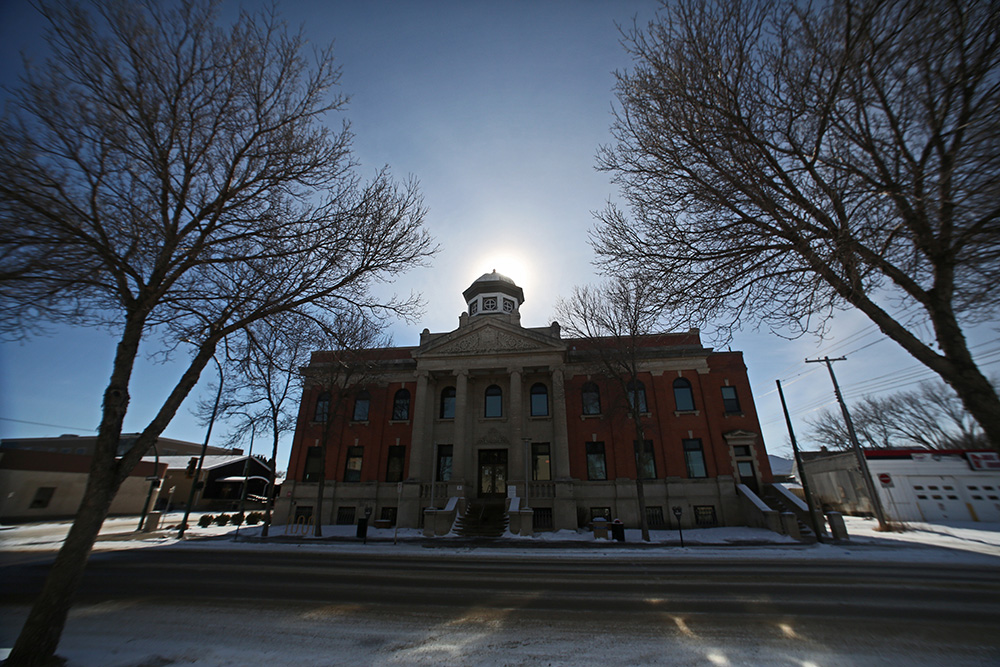 The Brandon courthouse on Princess Avenue. (Matt Goerzen/The Brandon Sun)