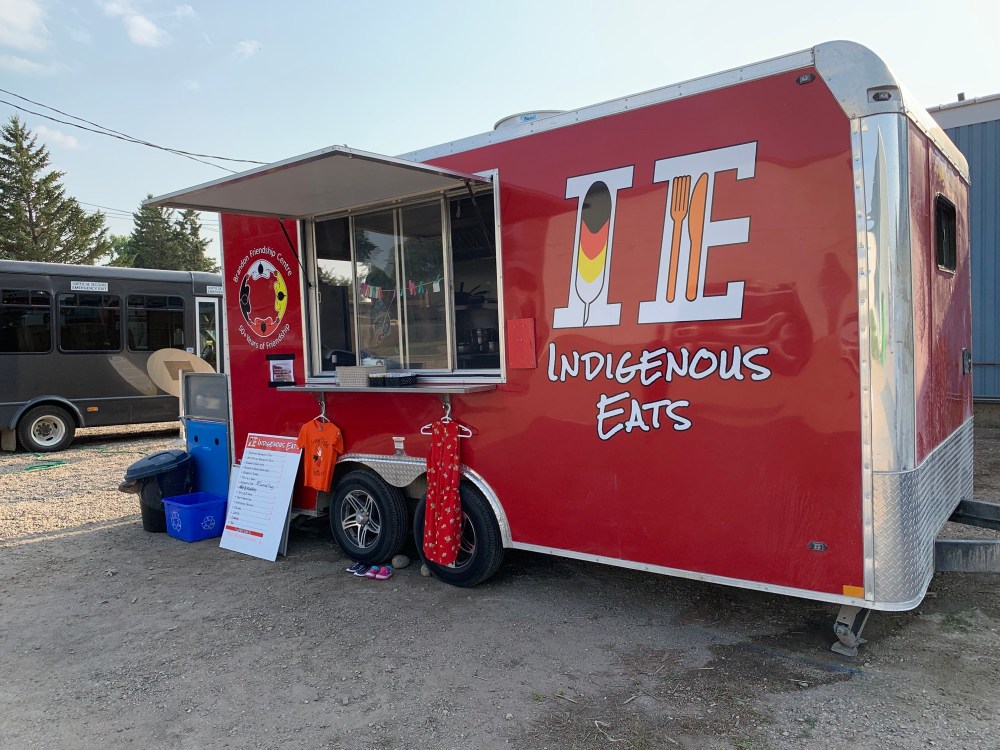 Kimberley Kielley/The Brandon Sun
The Indigenous Eats food truck/trailer sits outside 205 College Ave. in Brandon.