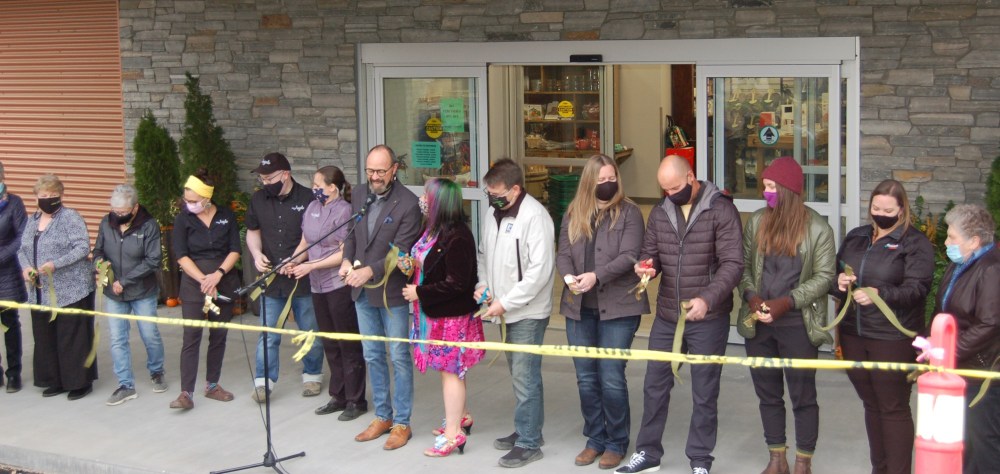 Stephanie Dornn
The ribbon is cut marking the Green Spot grand opening on Saturday.