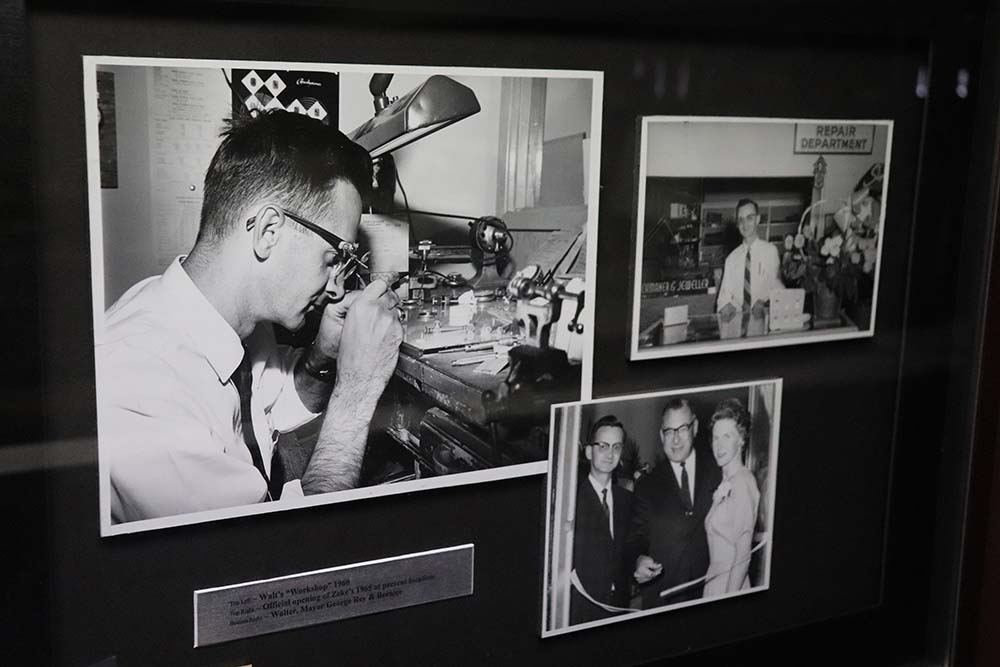 Kyle Darbyson/The Brandon Sun
John Zeke keeps framed photographs of his father, Walter, in his office in downtown Brandon.