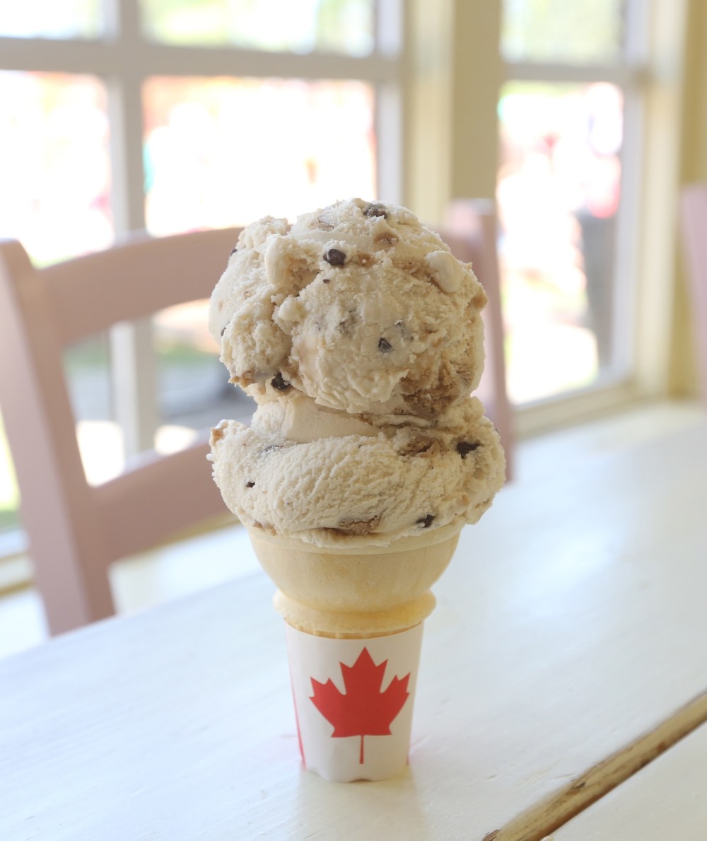 One of the bestsellers at The Boardwalk is its chocolate chip cookie dough ice cream. (Jillian Austin)