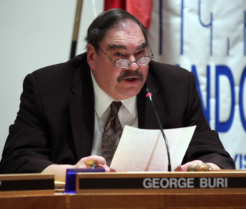 FILE
Former Brandon School Division chair George Buri, seen here during a division meeting, now seeks the Liberal Party nomination for Brandon West.