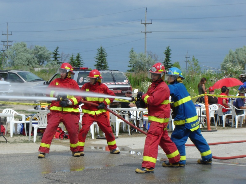 Submitted
Firefighters from Rolling River First Nation blast their way to second place in a recent provincial competition.