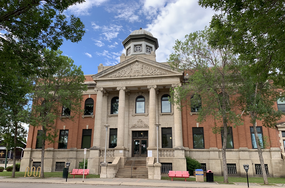 The Brandon courthouse on Princess Avenue. (The Brandon Sun)