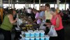 Robin Booker/Brandon Sun
Georgine Mann, left,  sells products at the Farmers Market in The Town Centre parkade on Saturday morning.