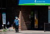 A home-care worker is shown outside Orchard Villa long-term care home in Pickering, Ont., on Tuesday, May 26, 2020. THE CANADIAN PRESS/Frank Gunn