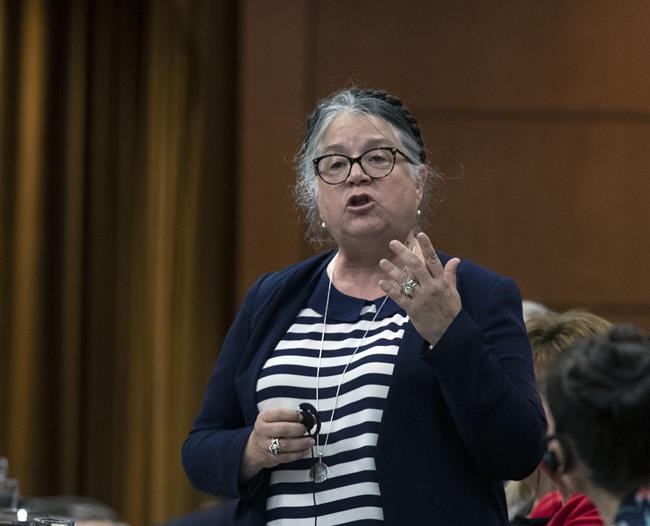 The federal government has launched an updated calculator to help employers determine eligible subsidy from the next phase of the Canada Emergency Wage Subsidy. Revenue Minister Diane Lebouthillier rises during Question Period in the House of Commons on Parliament Hill in Ottawa on Thursday, June 6, 2019. THE CANADIAN PRESS/Fred Chartrand