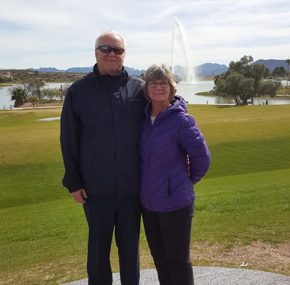 Submitted
Ray Hurd, left and wife Peggy have retired from teaching and spend their winters in Mesa, Arizona.