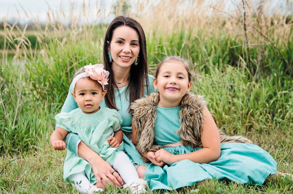 Submitted
Julia Stoneman-Sinclair with her two children, Naira and Shaynen. Stoneman-Sinclair was diagnosed with cancer earlier this summer. She hopes to go to Minnesota to be treated at the world-class Mayo Clinic.