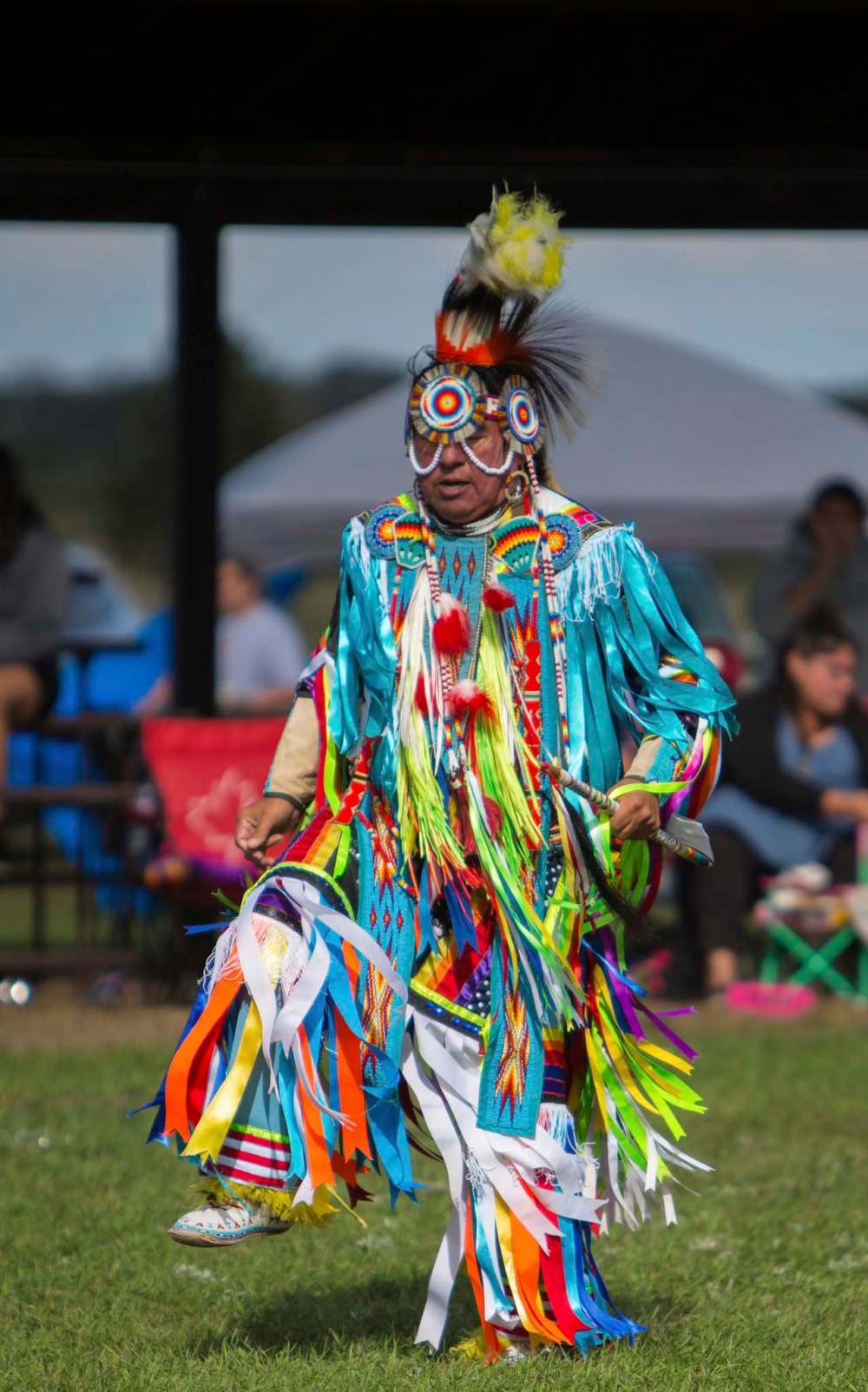 Dancers compete and perform at the Canupawakpa Dakota Oyate One Day Contest Wacipi Saturday, Sept. 4. (Chelsea Kemp/The Brandon Sun)