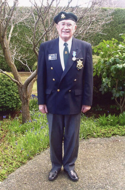Submitted
When attending Burma Star meetings with fellow veterans of the Burma Campaign later in life, Gordon would wear this outfit.