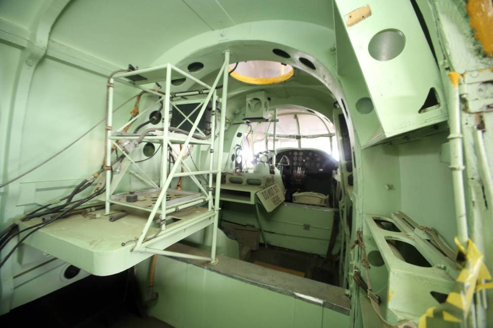 Colin Slark/The Brandon Sun
Once pilots finished training on smaller aircraft at Elementary Flight Training schools, they moved up to bigger aircraft at Secondary Flight Training schools. Planes like this Avro Anson at the Commonwealth Air Training Plan Museum were used for that purpose.
