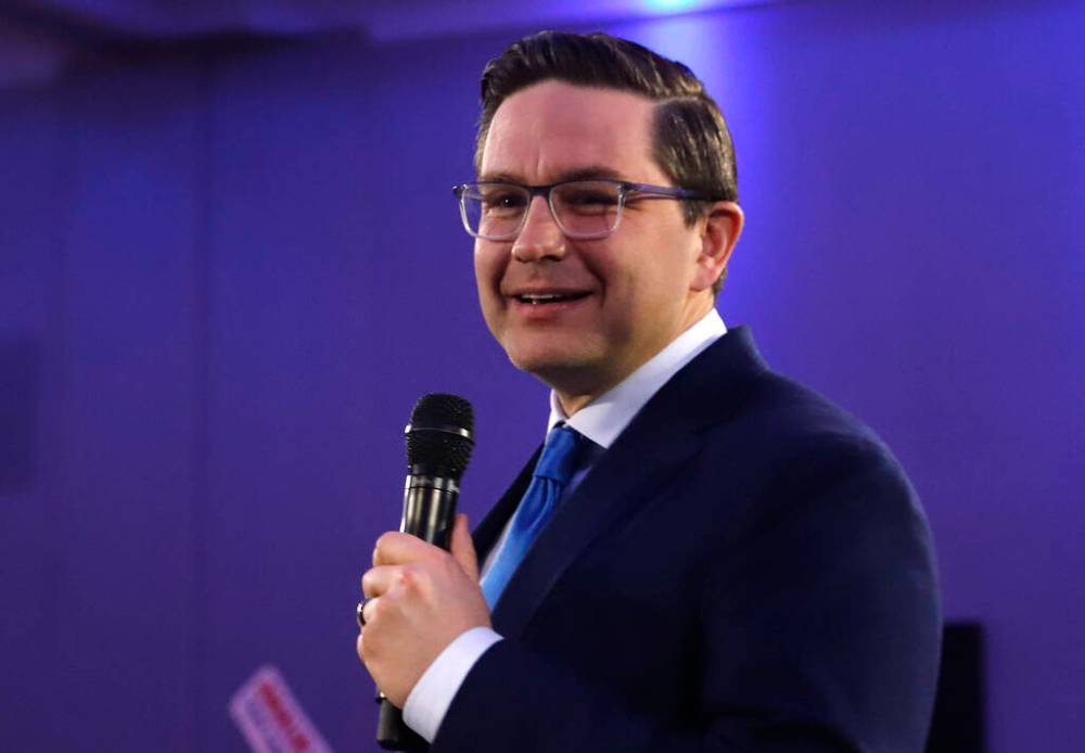 Canadian Press file
Were he to win the Conservative leadership and become prime minister, Pierre Poilievre says he would “quickly pre-approve export and shipping permits for oil at the port so that we can export Canada’s energy to the world from Churchill.”