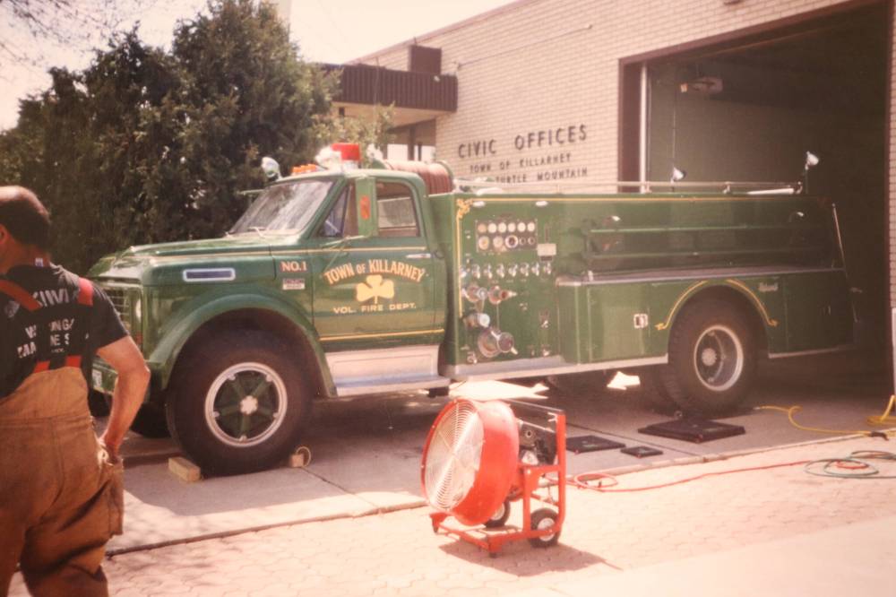 Submitted
A photo of the Killarney-Turtle Mountain Fire Department’s 1967 GMC 960 truck circa 1998, before it was converted into a water tanker.