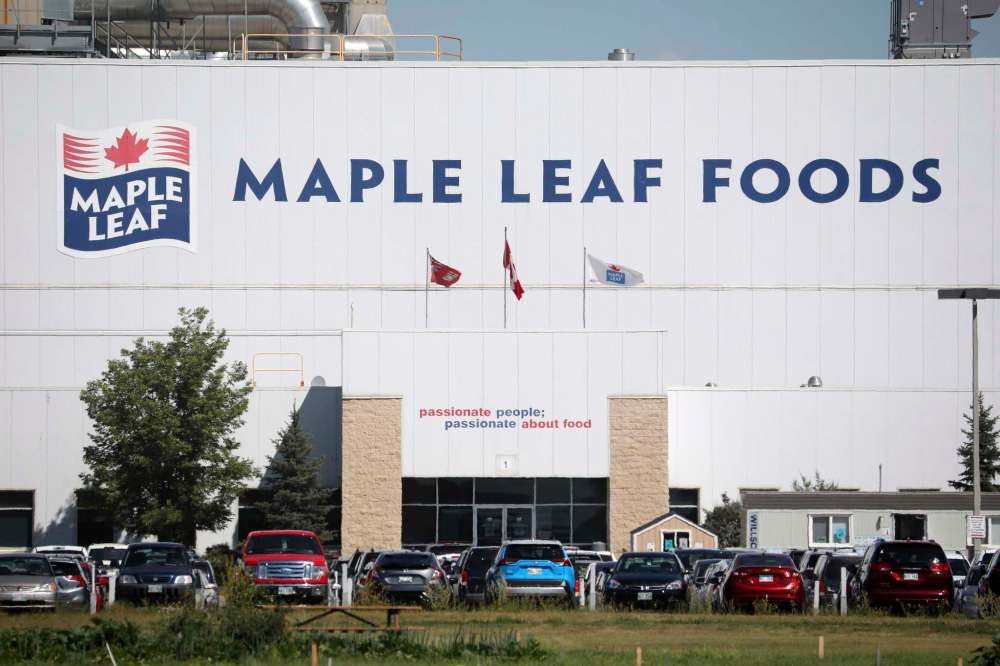 Maple Leaf Foods' pork processing plant in Brandon. (File)