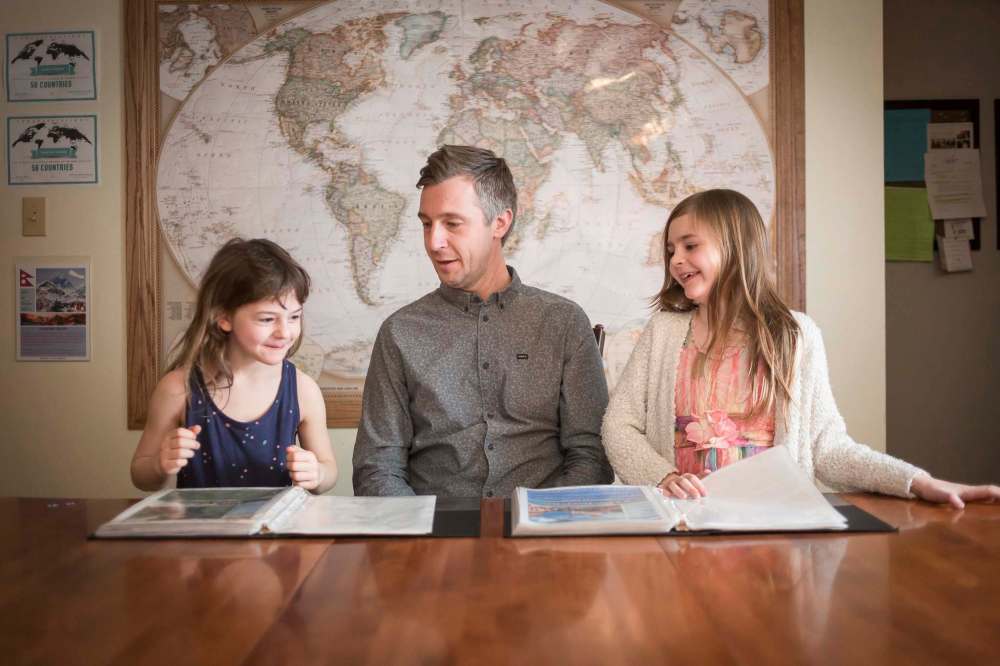 Dave Ternier initially started a program called Country of the Week to give his own daughters, Marika and Kiana, a taste of the world, but now wants to open it up for other families to learn about the diverse nations of the world. (Submitted)